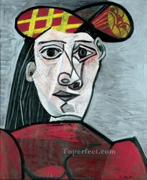  chapeau Painting - Buste de femme au chapeau 1941 Cubism